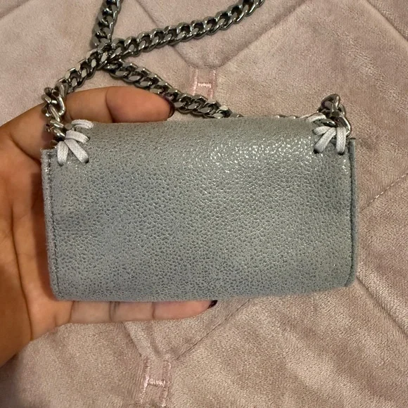 STELLA MCCARTNEY Falabella Micro Cardholder W/ Chain - Picture 7 of 11